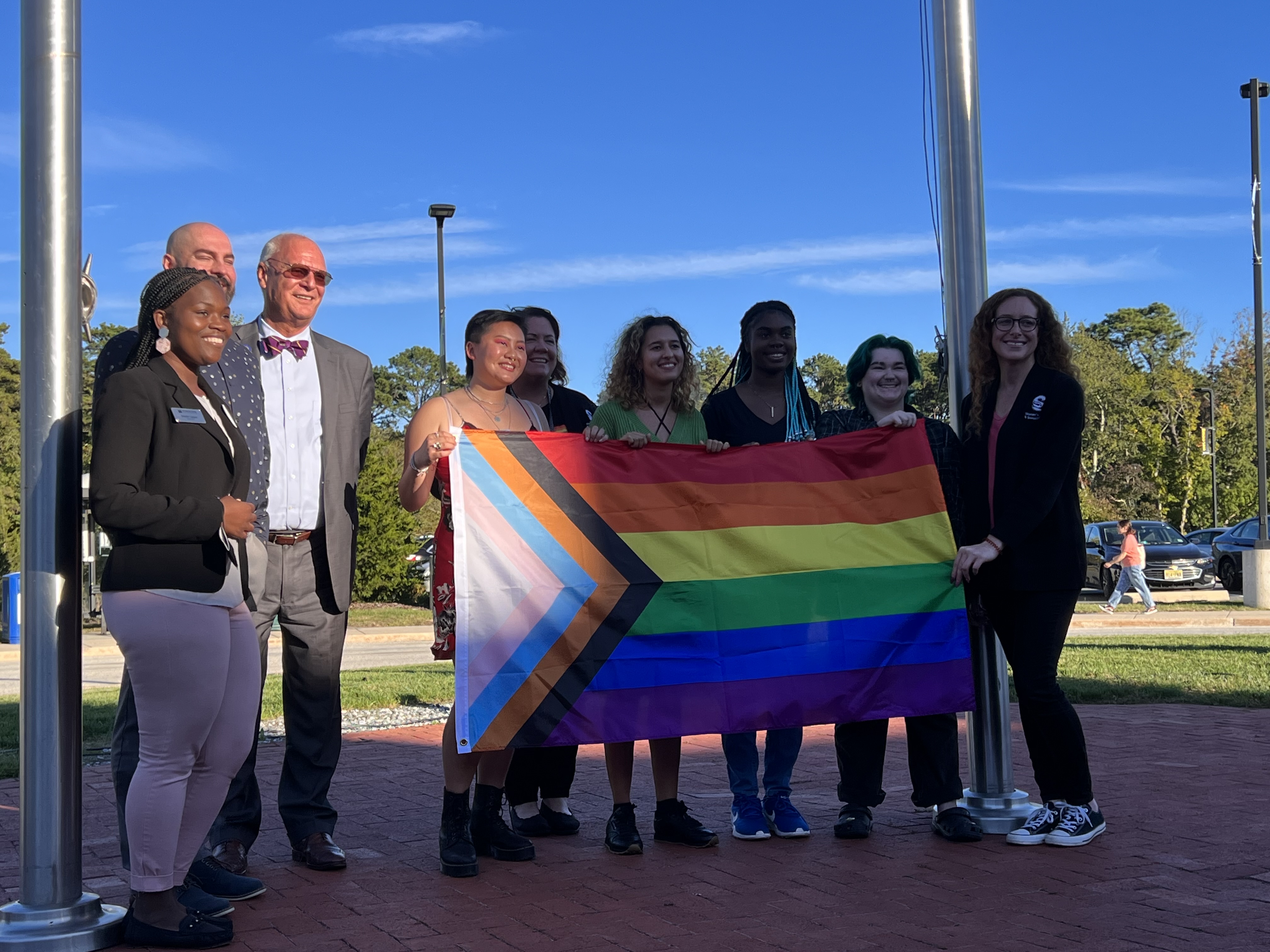 LGBTQIA+ History Month kicks off with flag-raising ceremony